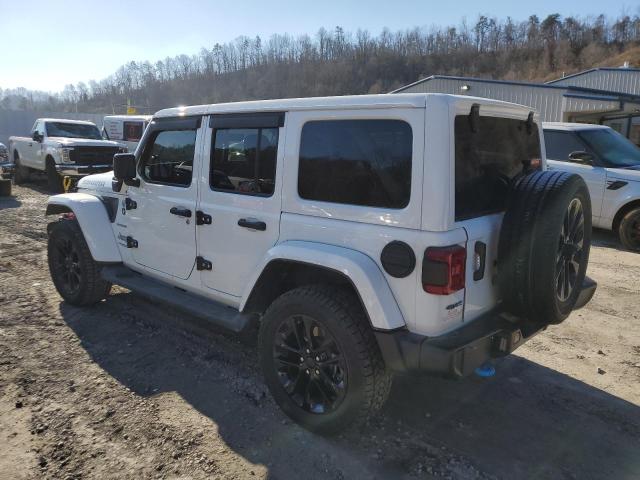1C4JJXP65NW113497 - 2022 JEEP WRANGLER U SAHARA 4XE WHITE photo 2