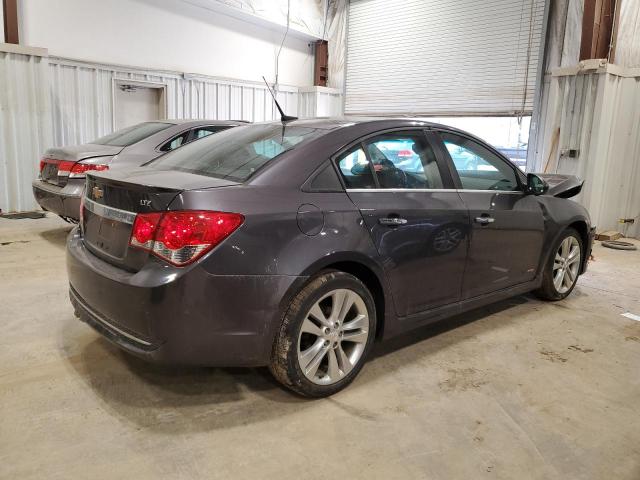 1G1PH5S96B7248806 - 2011 CHEVROLET CRUZE LTZ GRAY photo 3