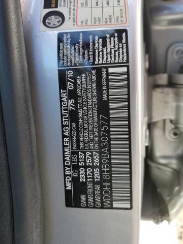 WDDHF8HB9BA307577 - 2011 MERCEDES-BENZ E 350 4MATIC SILVER photo 13