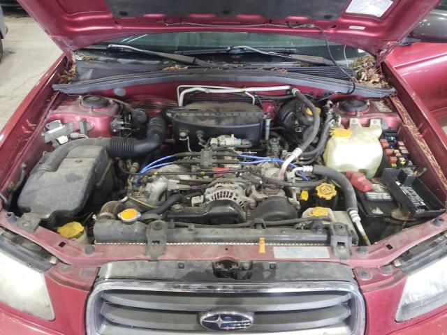 JF1SG65674H707338 - 2004 SUBARU FORESTER 2.5XS წითელი ფოტო 11