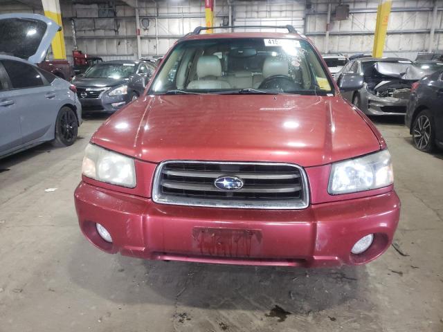 JF1SG65674H707338 - 2004 SUBARU FORESTER 2.5XS RED photo 5