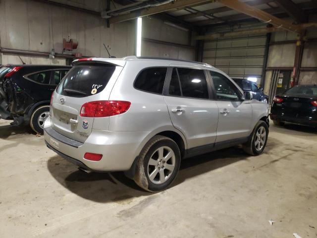 5NMSH73EX8H138237 - 2008 HYUNDAI SANTA FE SE SILVER photo 3