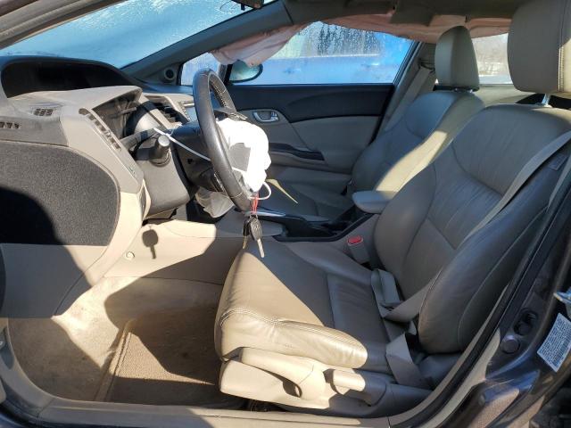 19XFB2F90CE011114 - 2012 HONDA CIVIC EXL თაფლისფერი ფოტო 7