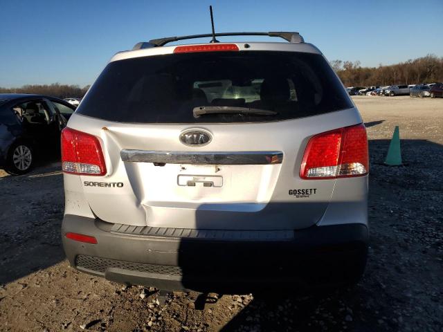 5XYKT4A29DG411338 - 2013 KIA SORENTO LX SILVER photo 6