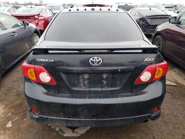 1NXBE40E39Z016532 - 2009 TOYOTA COROLLA XRS BLACK photo 6