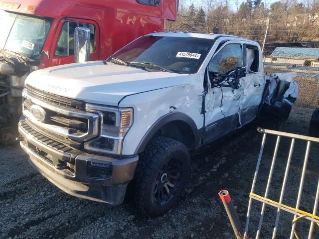 1FT8W3BT7MED38949 - 2021 FORD F350 SUPER DUTY WHITE photo 1