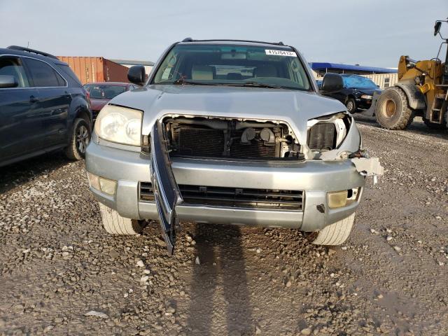 JTEZU14R450063633 - 2005 TOYOTA 4RUNNER SR5 SILVER photo 5