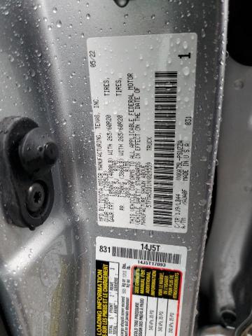 5TFMA5DB1NX029559 - 2022 TOYOTA TUNDRA CREWMAX PLATINUM SILVER photo 12