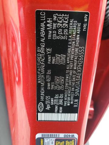 5NMJA3AEXPH266553 - 2023 HYUNDAI TUCSON SE RED photo 13