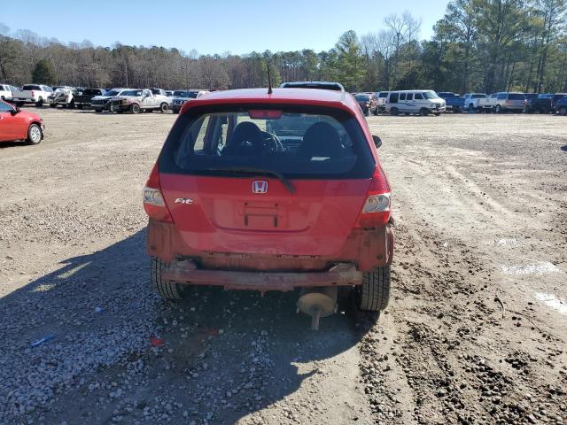 JHMGD38648S015788 - 2008 HONDA FIT SPORT RED photo 6