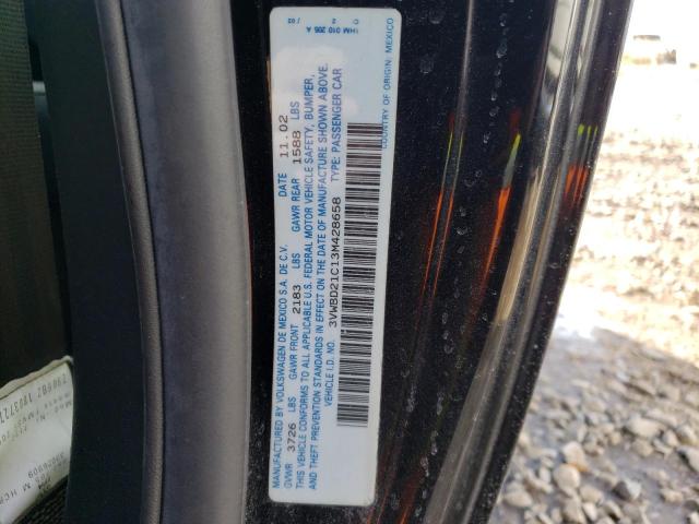 3VWBD21C13M428658 - 2003 VOLKSWAGEN NEW BEETLE GL 黑色 照片 12