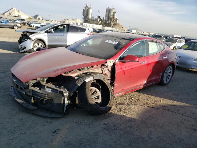 5YJSA1E25JF251573 - 2018 TESLA MODEL S Կարմիր լուսանկար 1