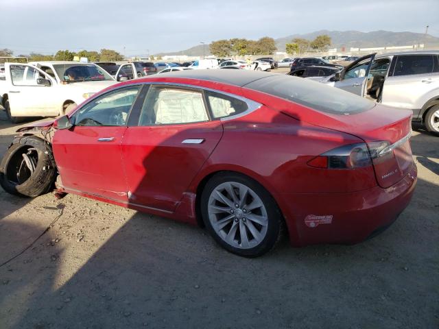 5YJSA1E25JF251573 - 2018 TESLA MODEL S Կարմիր լուսանկար 2