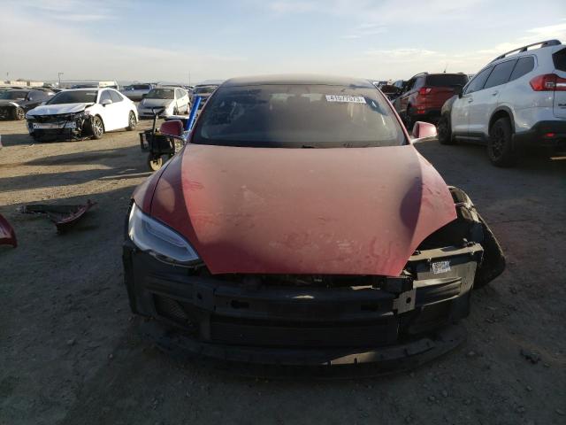 5YJSA1E25JF251573 - 2018 TESLA MODEL S Կարմիր լուսանկար 5