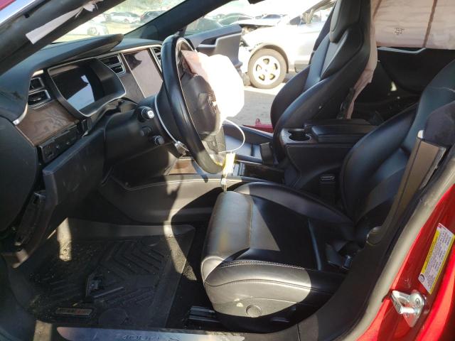 5YJSA1E25JF251573 - 2018 TESLA MODEL S Կարմիր լուսանկար 7