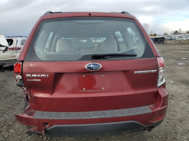 JF2SHABC4BH747606 - 2011 SUBARU FORESTER 2.5X RED photo 6