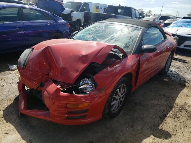 4A3AE45G91E126779 - 2001 MITSUBISHI ECLIPSE SPYDER GS RED photo 1