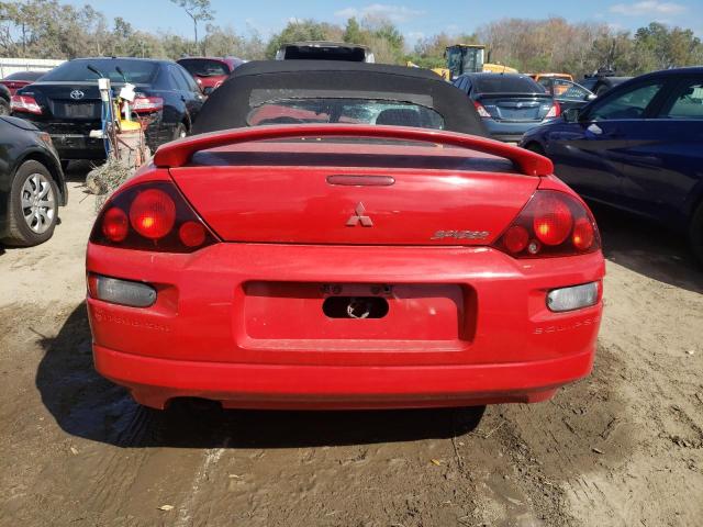 4A3AE45G91E126779 - 2001 MITSUBISHI ECLIPSE SPYDER GS RED photo 6