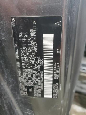 5TBBT44156S486961 - 2006 TOYOTA TUNDRA ACCESS CAB SR5 GRAY photo 12