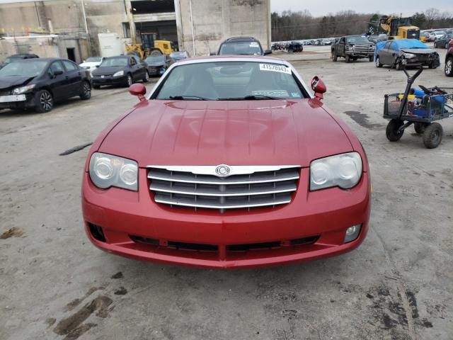 1C3AN69L14X002279 - 2004 CHRYSLER CROSSFIRE LIMITED RED photo 5