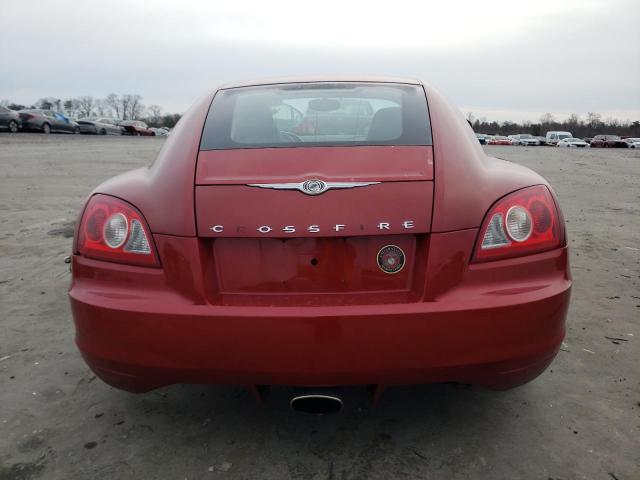 1C3AN69L14X002279 - 2004 CHRYSLER CROSSFIRE LIMITED RED photo 6