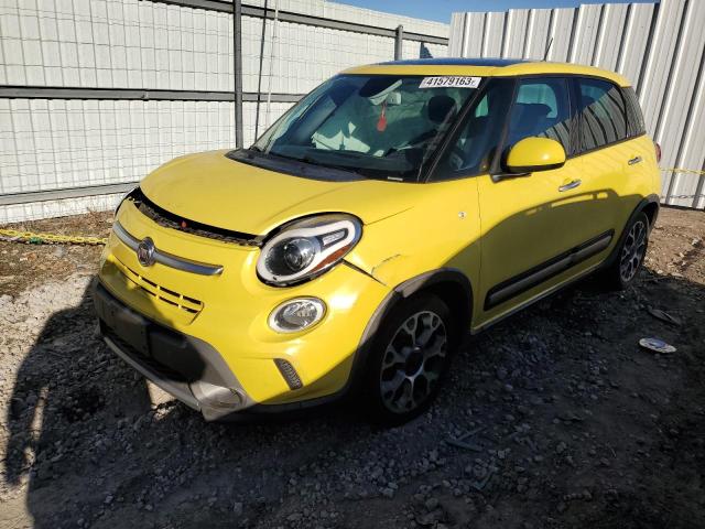 ZFBCFADH9EZ009691 - 2014 FIAT 500L TREKKING YELLOW photo 1