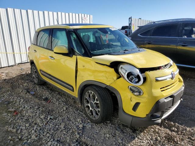 ZFBCFADH9EZ009691 - 2014 FIAT 500L TREKKING YELLOW photo 4