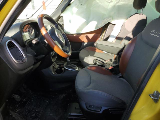 ZFBCFADH9EZ009691 - 2014 FIAT 500L TREKKING YELLOW photo 7