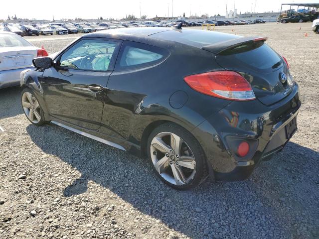 KMHTC6AEXDU174346 - 2013 HYUNDAI VELOSTER TURBO BLACK photo 2