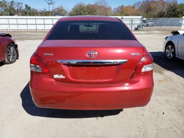 JTDBT923781236324 - 2008 TOYOTA YARIS RED photo 6