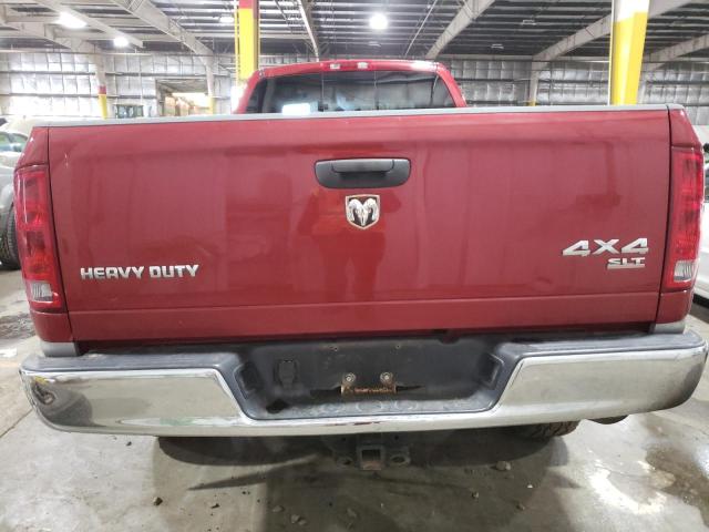 3D7KS28CX6G218549 - 2006 DODGE RAM 2500 ST RED photo 6