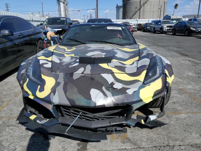 1G1YB2D78E5125878 - 2014 CHEVROLET CORVETTE STINGRAY 1LT GREEN photo 5