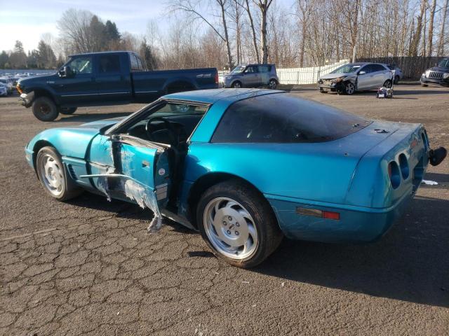 1G1YY22P7S5101360 - 1995 CHEVROLET CORVETTE TEAL photo 2