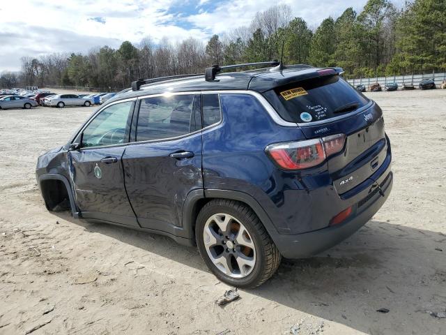 3C4NJDCB3KT669621 - 2019 JEEP COMPASS LIMITED BLUE photo 2