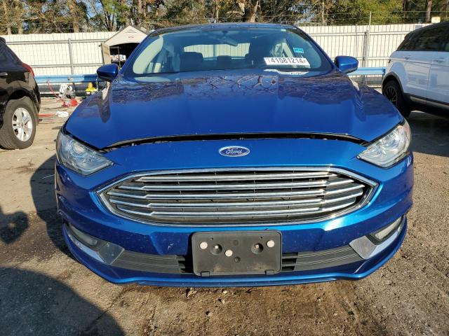 3FA6P0HD6HR392609 - 2017 FORD FUSION SE BLUE photo 5