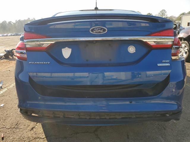 3FA6P0HD6HR392609 - 2017 FORD FUSION SE BLUE photo 6