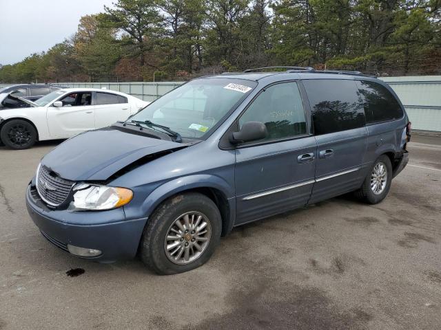 2C8GP64LX2R667490 - 2002 CHRYSLER TOWN & COU LIMITED BLUE photo 1