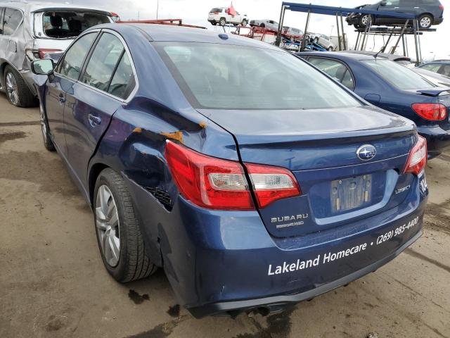 4S3BNAB62K3027316 - 2019 SUBARU LEGACY 2.5I BLUE photo 2