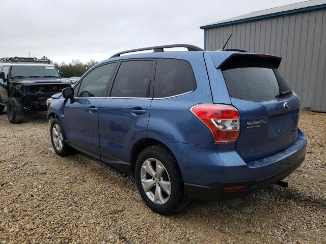 JF2SJARC1FH417597 - 2015 SUBARU FORESTER 2.5I LIMITED BLUE photo 2