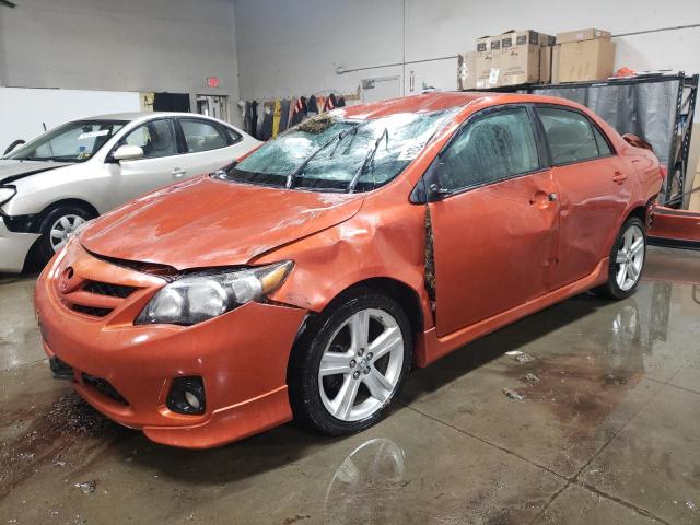 2T1BU4EE5DC082294 - 2013 TOYOTA COROLLA BASE ORANGE photo 1