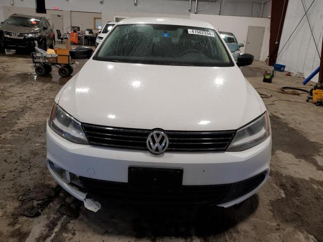 3VW2K7AJ1EM367395 - 2014 VOLKSWAGEN JETTA BASE WHITE photo 5