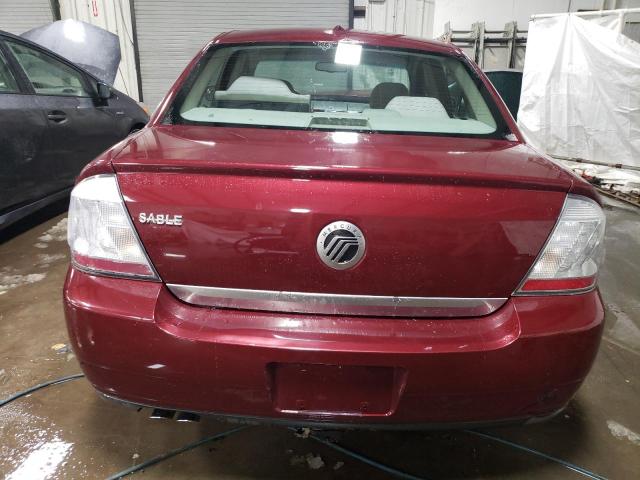 1MEHM40W78G603841 - 2008 MERCURY SABLE LUXURY RED photo 6