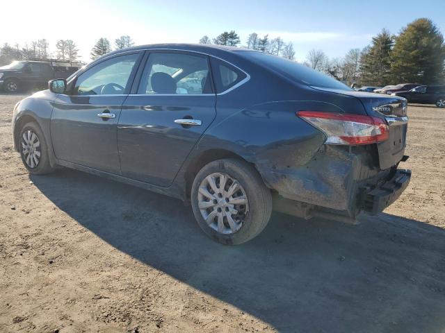 3N1AB7AP6EL685539 - 2014 NISSAN SENTRA S BLUE photo 2