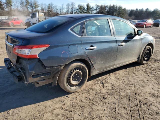 3N1AB7AP6EL685539 - 2014 NISSAN SENTRA S BLUE photo 3