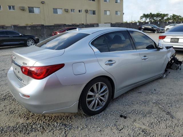 JN1AV7AR3EM701033 - 2014 INFINITI Q50 HYBRID PREMIUM SILVER photo 3