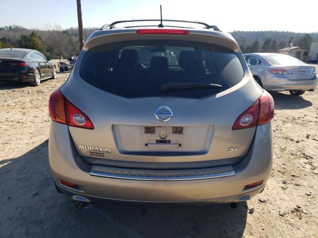 JN8AZ18U69W008254 - 2009 NISSAN MURANO S GOLD photo 6