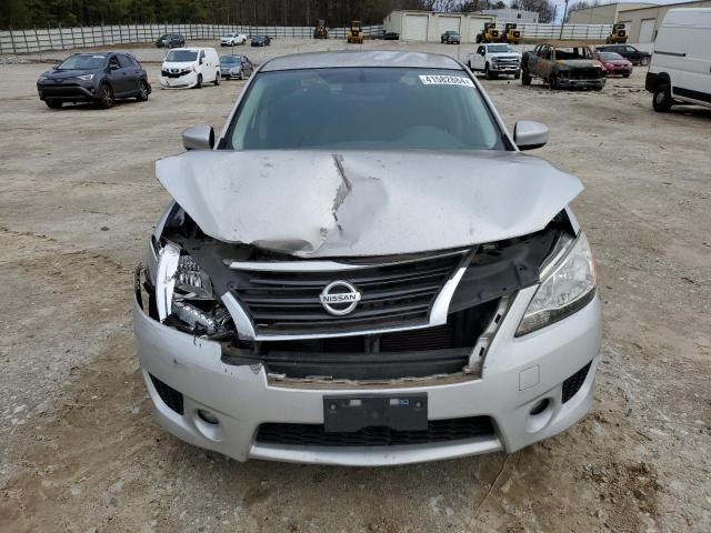 3N1AB7APXDL721800 - 2013 NISSAN SENTRA S SILVER photo 5