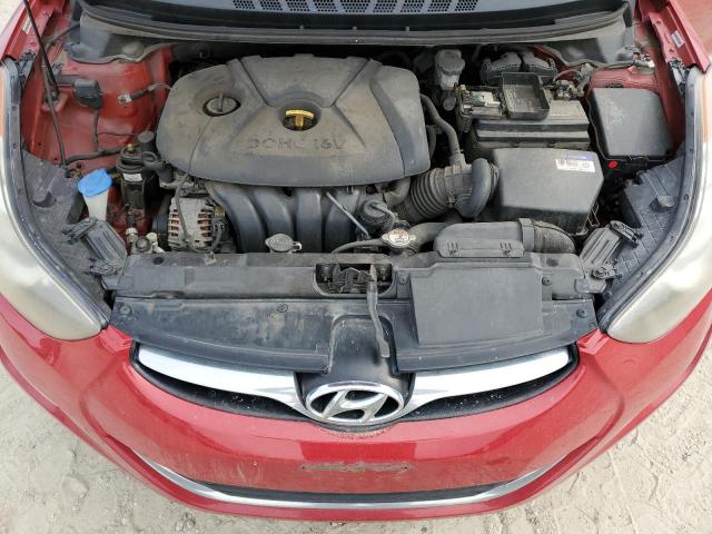 KMHDH4AE7DU980123 - 2013 HYUNDAI ELANTRA GLS RED photo 11