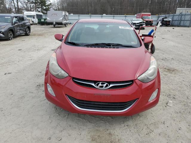 KMHDH4AE7DU980123 - 2013 HYUNDAI ELANTRA GLS RED photo 5