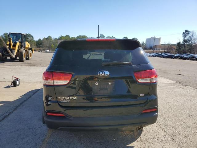 5XYPG4A39JG350149 - 2018 KIA SORENTO LX BLACK photo 6